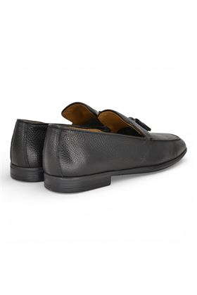 Mocassino uomo Dino Draghi in pelle colore nero. DINO DRAGHI | 1128-CHICCO RISO NERO